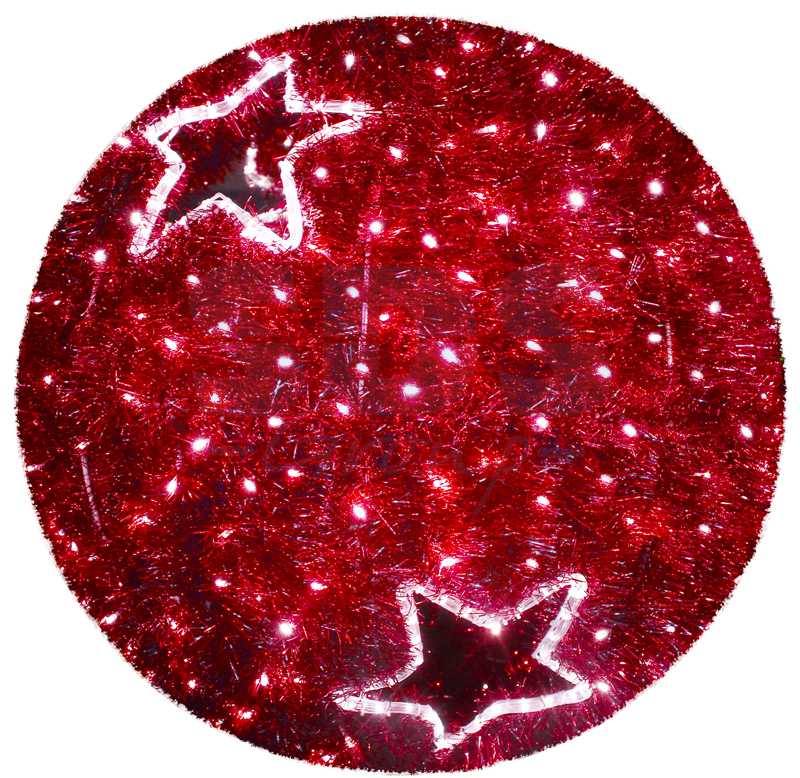 Фигура Шар",  LED подсветка  диам. 120см, красный  NEON-NIGHT"