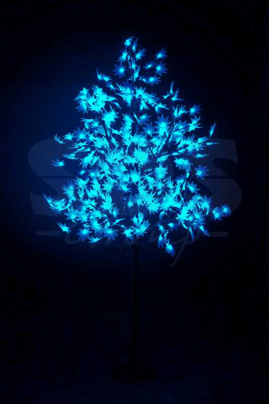 Светодиодное дерево Клён", высота 2,1м, диаметр кроны 1,8м, синие светодиоды, IP 65, понижающий трансформатор в комплекте, NEON-NIGHT"
