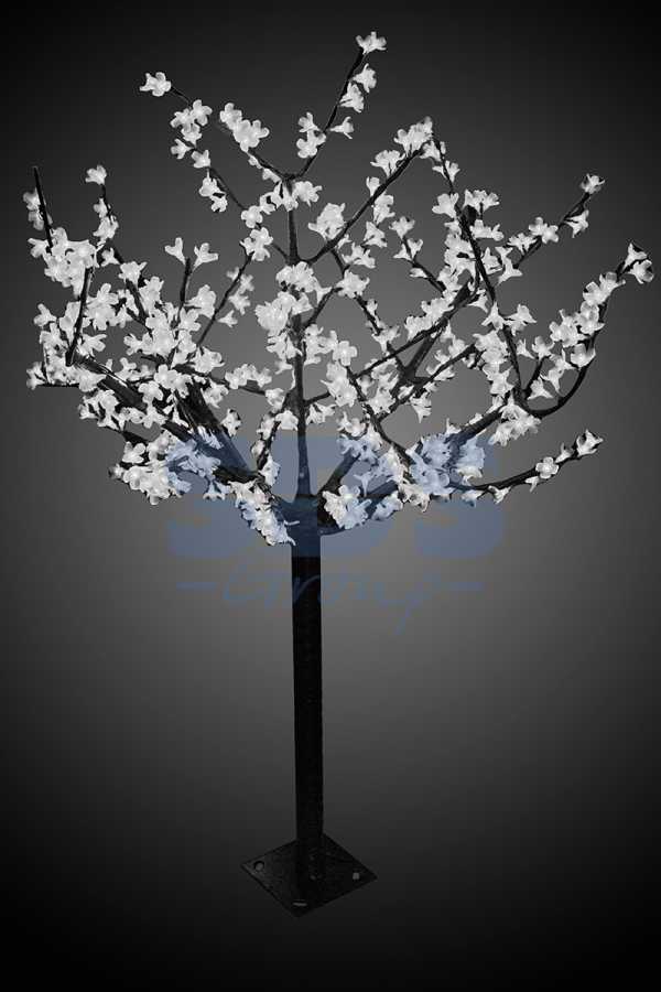 Светодиодное дерево Сакура", высота 1,5 м, диаметр кроны 1,3м, белые светодиоды, IP 44, понижающий трансформатор в комплекте, NEON-NIGHT"_0