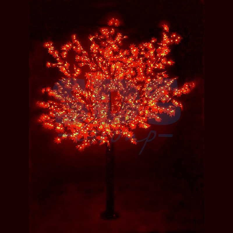 Светодиодное дерево Сакура", высота 3,6м, диаметр кроны3,0м, красные светодиоды, IP 54, понижающий трансформатор в комплекте"_0