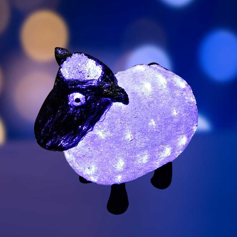 Акриловая светодиодная фигура Овца" 30см, 56 светодиодов, IP65, 24В, NEON-NIGHT"