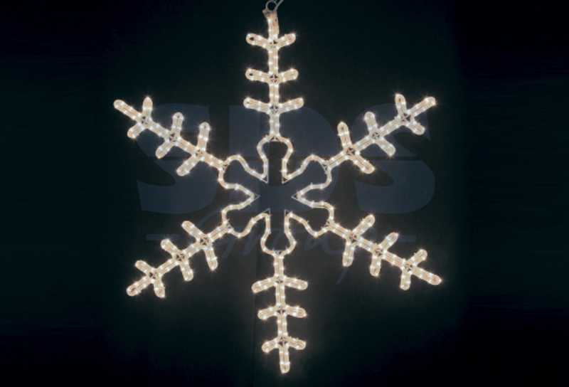 Фигура Большая Снежинка" цвет тепло-белый, размер 95*95 см  NEON-NIGHT"_1