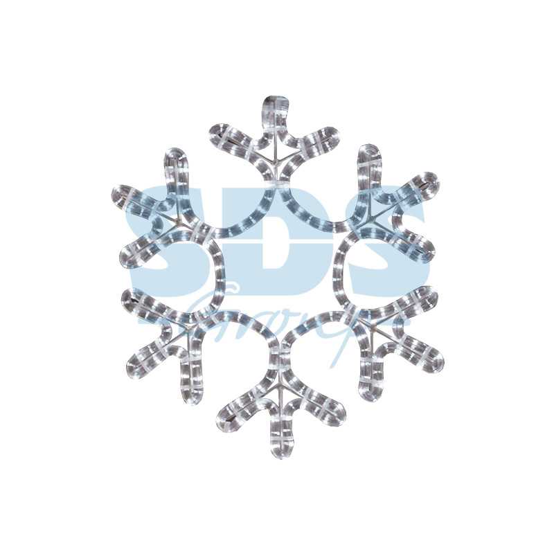 Фигура Снежинка" цвет теплый белый, размер  45*38 см  NEON-NIGHT"_1