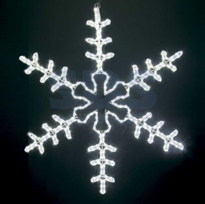 Фигура световая Большая Снежинка" цвет белый, размер 95*95 см  NEON-NIGHT"
