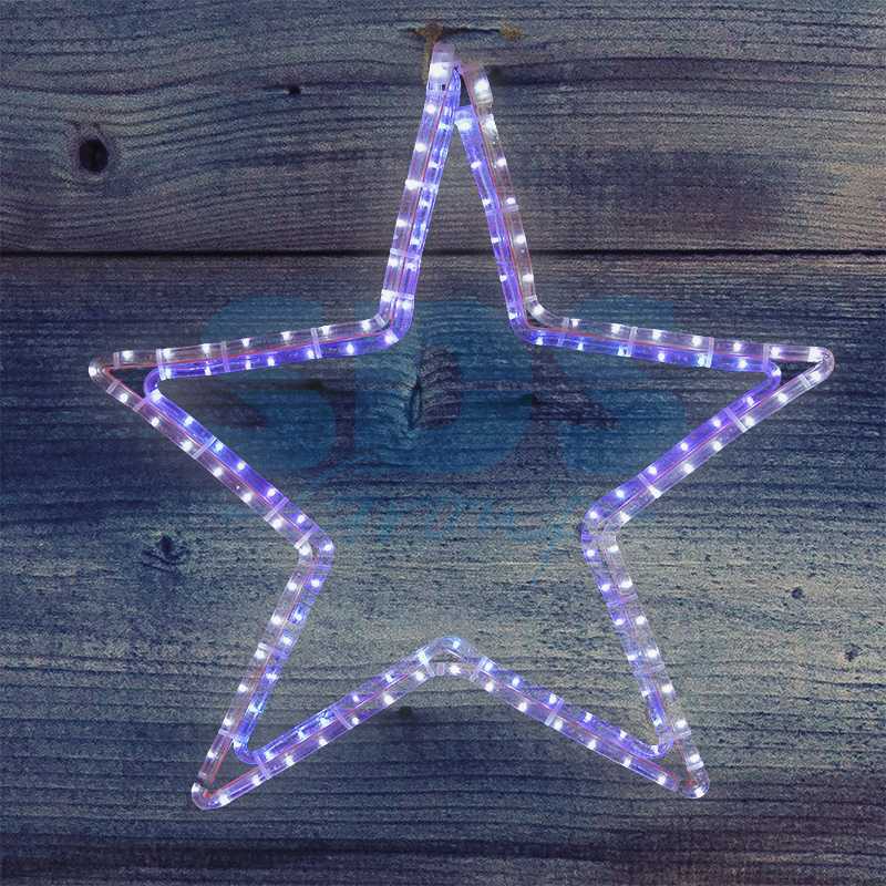 Фигура световая Звезда" цвет белый/синий, размер 56 х 60 см  NEON-NIGHT"_0