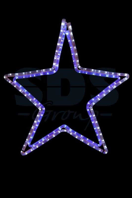 Фигура световая Звезда" цвет белый/синий, размер 56 х 60 см  NEON-NIGHT"_1