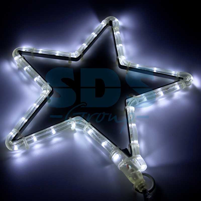 Фигура световая Звездочка LED" цвет белый, размер 30*28 см  NEON-NIGHT"_0