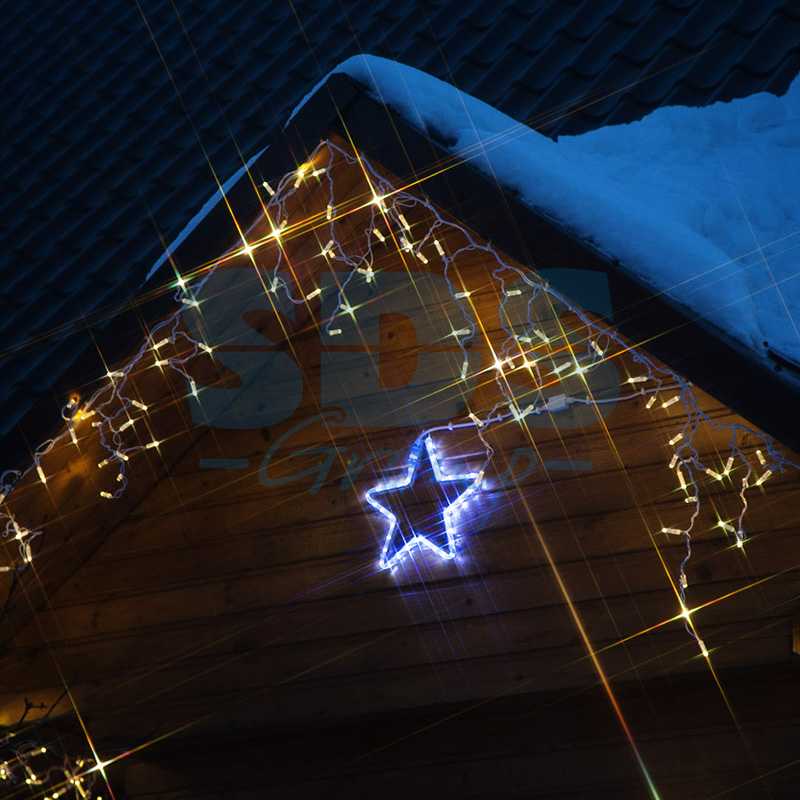 Фигура световая Звездочка LED" цвет белый, размер 30*28 см  NEON-NIGHT"_1