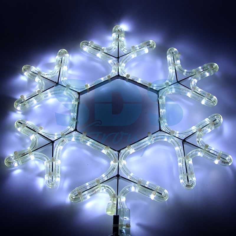 Фигура световая Снежинка LED" цвет белый, размер 45*38 см  NEON-NIGHT"_0