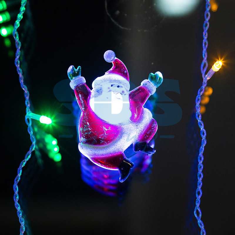 Фигура светодиодная на присоске Санта Клаус", RGB"_2