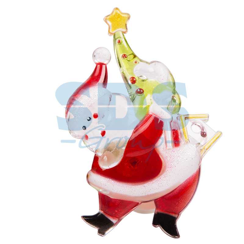 Фигура светодиодная на присоске Санта-Клаус с елочкой", RGB"_2