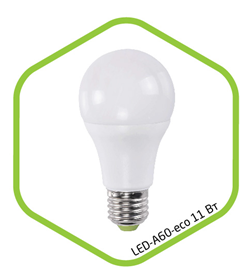 Лампа светодиодная LED A60 standard 11Вт 220В Е27 4000К 900Лм ASD_1